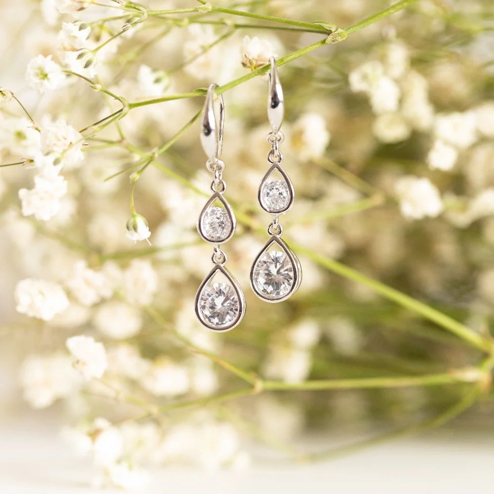Tear Drop Earrings (S925) - Only 1 left! - Picture 2 of 6